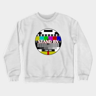 Calligraphic Watchwords – Color Bar for Screen Adjustment Crewneck Sweatshirt